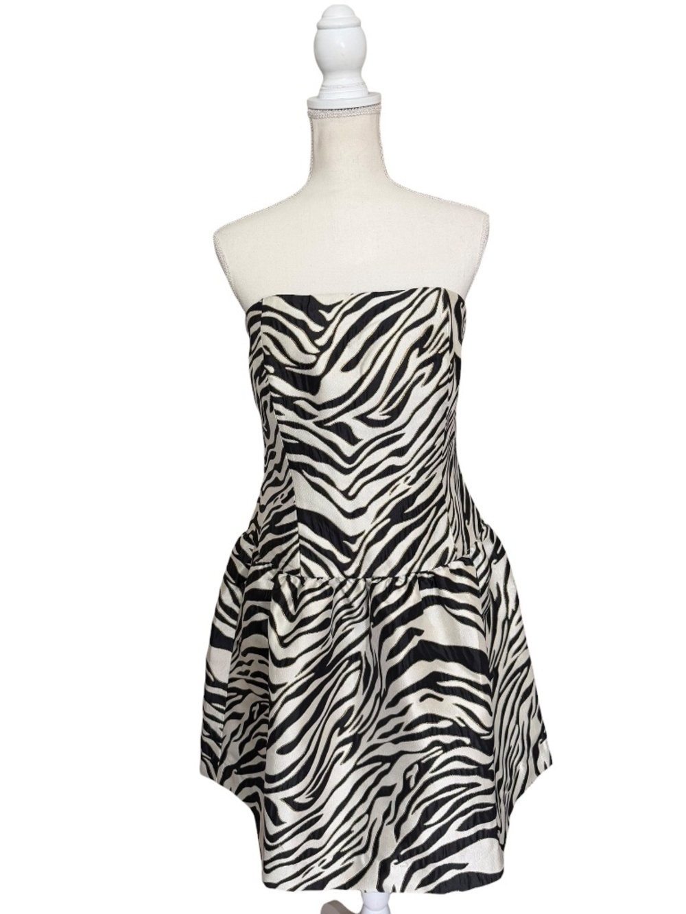Lilly Pulitzer Akela Strapless Fit & Flare Dress Zebra Jacquard